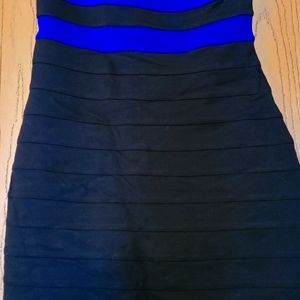 Express bodycon strapless dress
